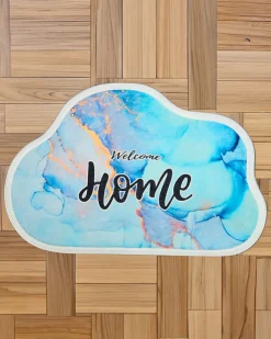 Royalfashion Niebieski dywanik wycieraczka 40x60