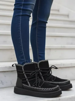 Royalfashion Śniegowce damskie sznurowane Siozi