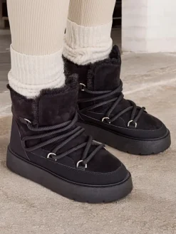 Royalfashion Śniegowce damskie sznurowane Liloz