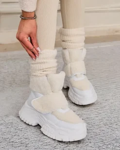 Royalfashion Śniegowce damskie z kożuszkiem Segulla