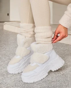 Royalfashion Śniegowce damskie z kożuszkiem Segulla