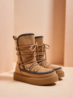 Royalfashion Śniegowce damskie sznurowane Siozi