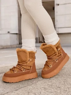 Royalfashion Śniegowce damskie sznurowane Liloz