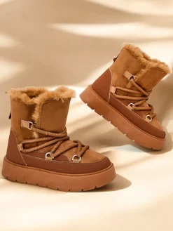 Royalfashion Śniegowce damskie sznurowane Liloz