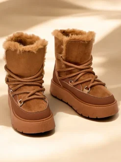 Royalfashion Śniegowce damskie sznurowane Liloz