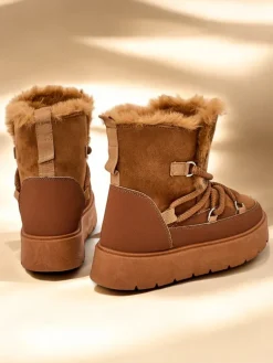 Royalfashion Śniegowce damskie sznurowane Liloz