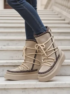 Royalfashion Śniegowce damskie sznurowane Siozi