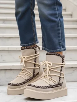 Royalfashion Śniegowce damskie sznurowane Siozi