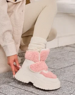 Royalfashion Śniegowce damskie z kożuszkiem Segulla