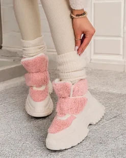 Royalfashion Śniegowce damskie z kożuszkiem Segulla