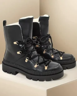 Royalfashion Śniegowce damskie sznurowane Lorii