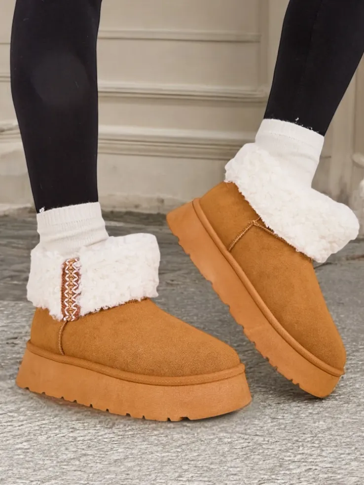 Royalfashion Śniegowce damskie z kożuszkiem Rovvoy