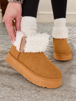 Royalfashion Śniegowce damskie z kożuszkiem Rovvoy