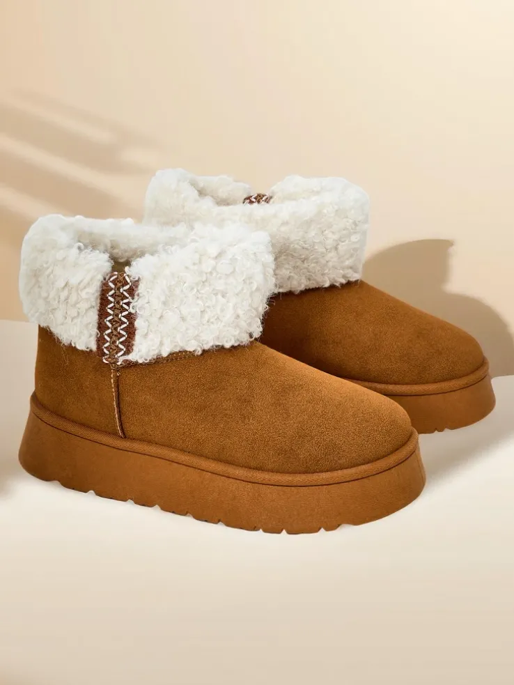 Royalfashion Śniegowce damskie z kożuszkiem Rovvoy