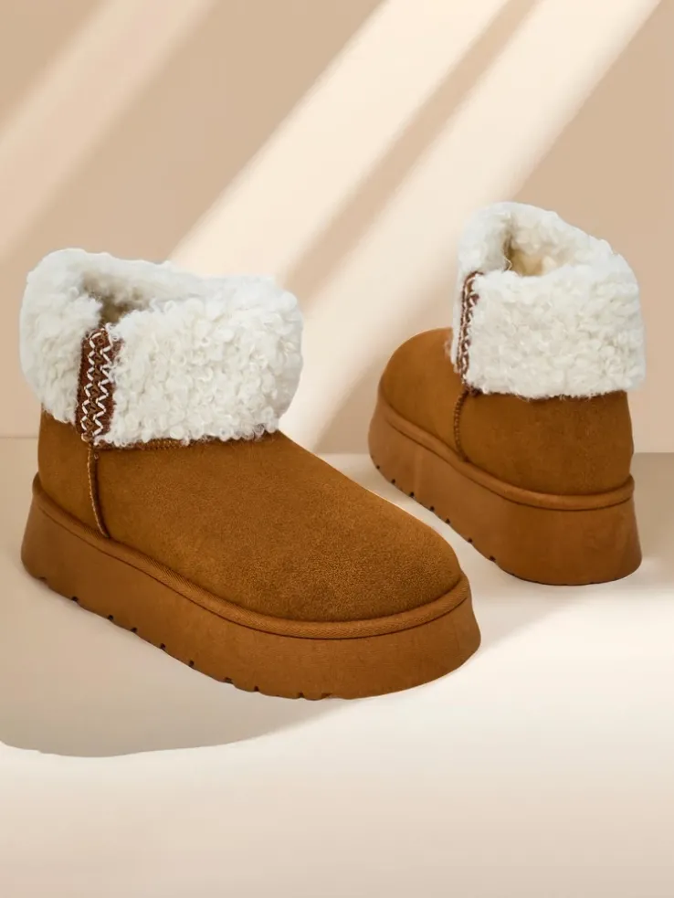 Royalfashion Śniegowce damskie z kożuszkiem Rovvoy