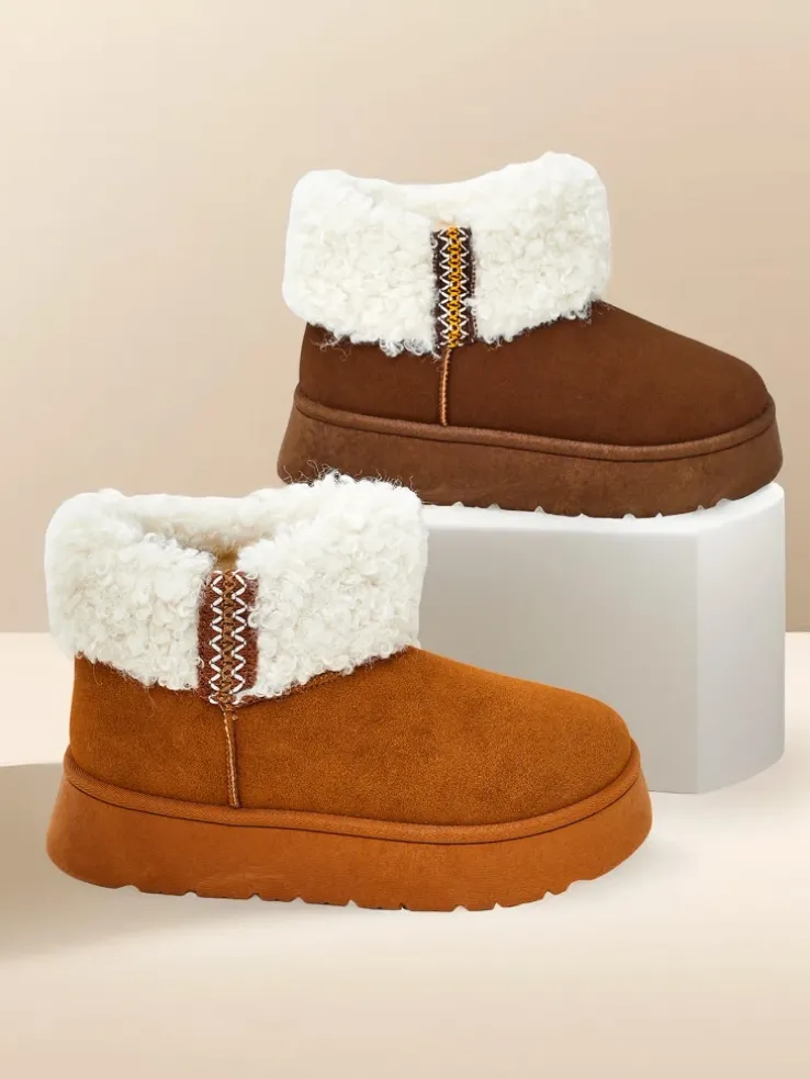 Royalfashion Śniegowce damskie z kożuszkiem Rovvoy