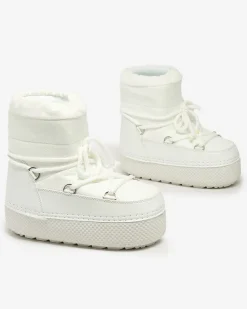 Royalfashion Śniegowce damskie sznurowane Yevnoie