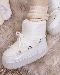 Royalfashion Śniegowce damskie sznurowane Yevnoie