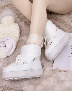 Royalfashion Śniegowce damskie sznurowane Yevnoie