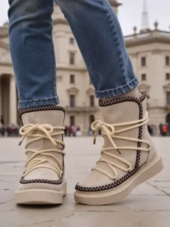 Royalfashion Śniegowce damskie sznurowane Stozi