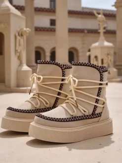 Royalfashion Śniegowce damskie sznurowane Stozi