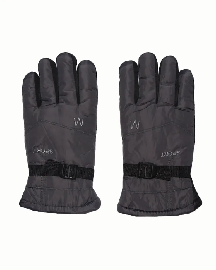 Royalfashion Ocieplane rękawice męskie z regulacją w nadgarstku