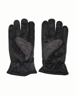 Royalfashion Ocieplane rękawice męskie z regulacją w nadgarstku