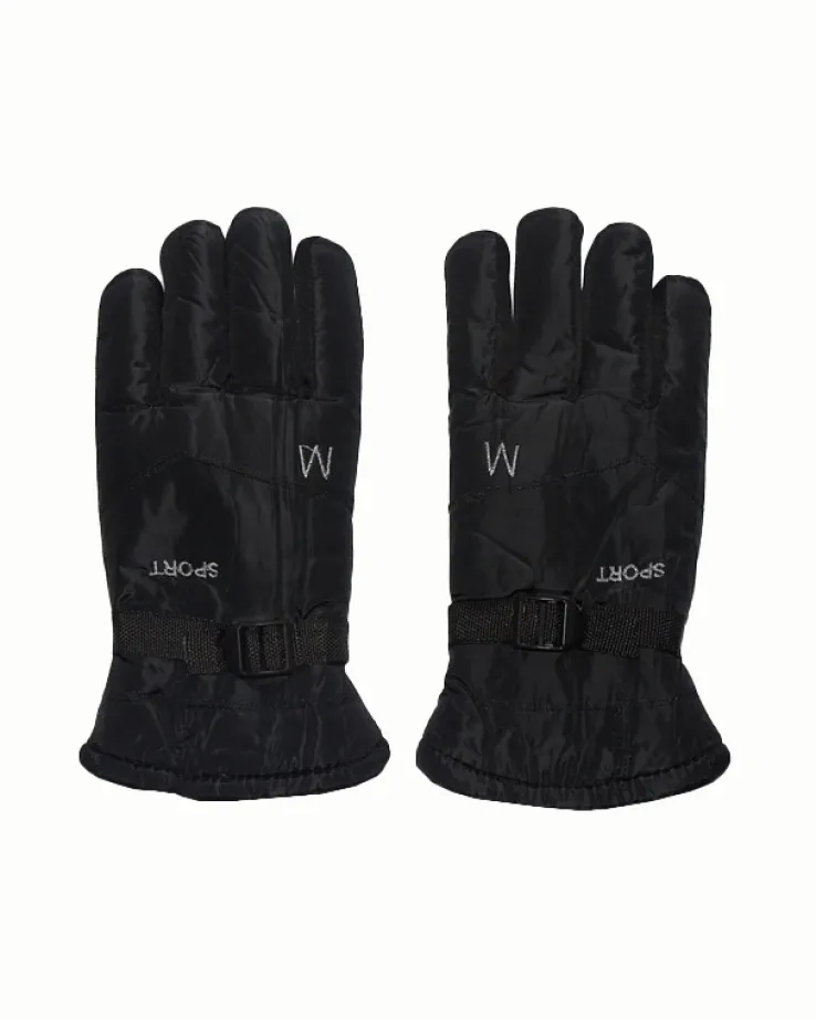 Royalfashion Ocieplane rękawice męskie z regulacją w nadgarstku