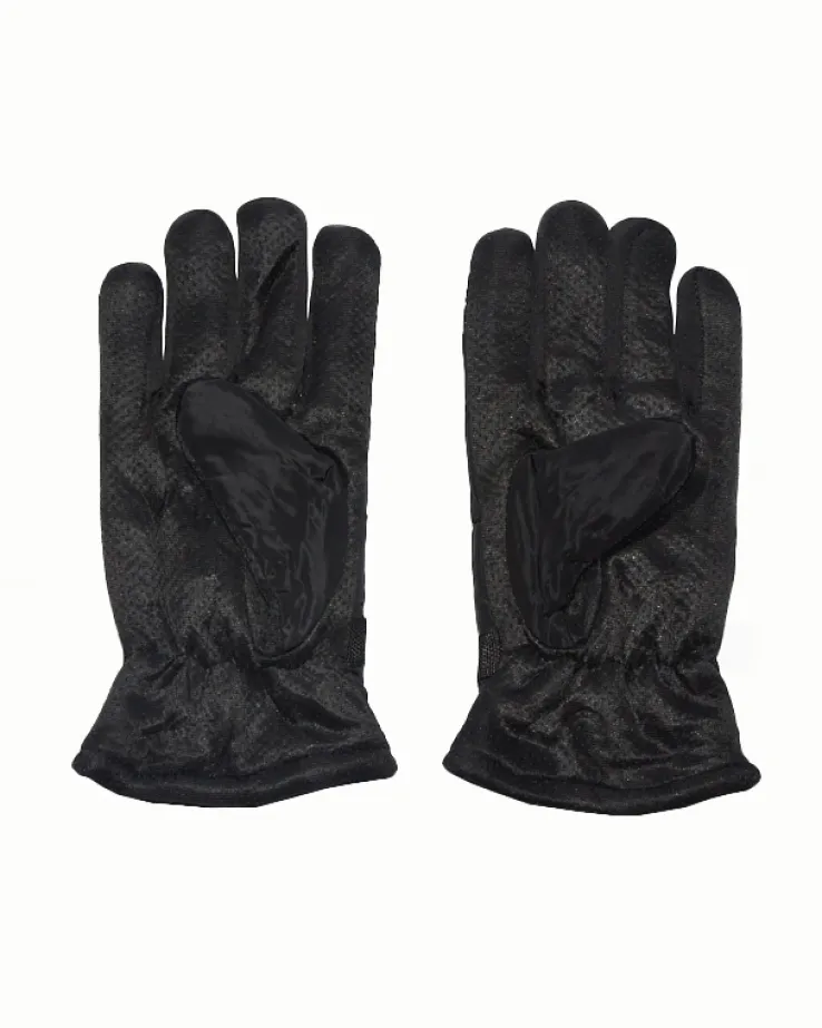 Royalfashion Ocieplane rękawice męskie z regulacją w nadgarstku