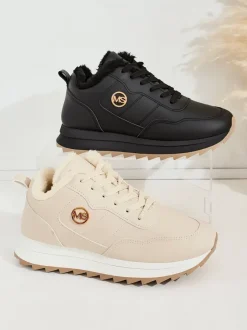 Royalfashion Ocieplane sneakersy damskie z futerkiem Casot