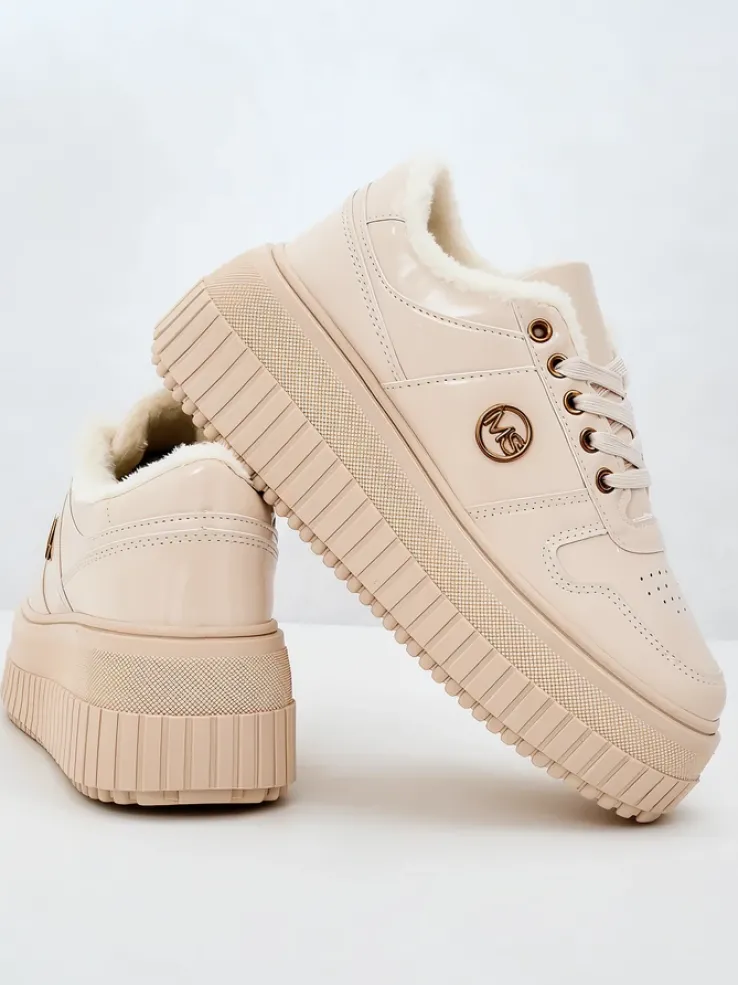 Royalfashion Ocieplane sneakersy damskie z futerkiem Rozit