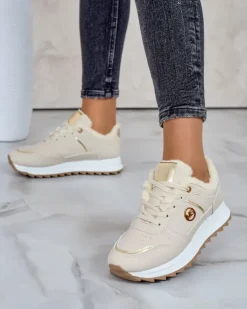 Royalfashion Ocieplane sneakersy damskie z futerkiem Boris