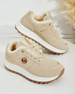 Royalfashion Ocieplane sneakersy damskie z futerkiem Boris