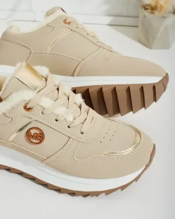 Royalfashion Ocieplane sneakersy damskie z futerkiem Boris