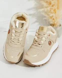 Royalfashion Ocieplane sneakersy damskie z futerkiem Boris