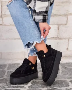 Royalfashion Ocieplane sneakersy damskie Zoovi