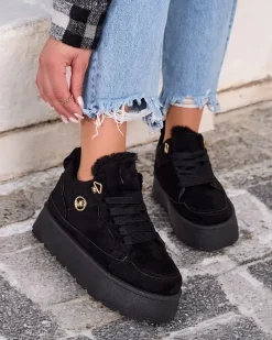 Royalfashion Ocieplane sneakersy damskie Zoovi