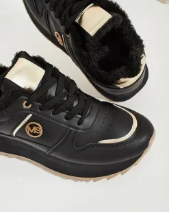 Royalfashion Ocieplane sneakersy damskie z futerkiem Boris