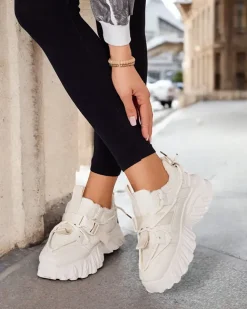 Royalfashion Ocieplane sneakersy damskie Losgos