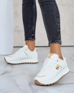 Royalfashion Ocieplane sneakersy damskie z futerkiem Boris