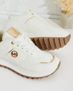 Royalfashion Ocieplane sneakersy damskie z futerkiem Boris