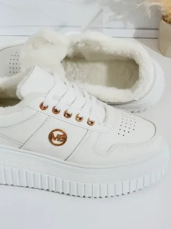 Royalfashion Ocieplane sneakersy damskie z futerkiem Rozit