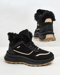 Royalfashion Ocieplane sneakersy damskie z futerkiem Mofell