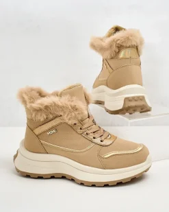 Royalfashion Ocieplane sneakersy damskie z futerkiem Mofell