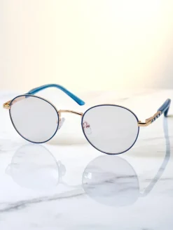 Royalfashion Okulary przeciwsłoneczne okrągłe lekko przyciemnione Felinea