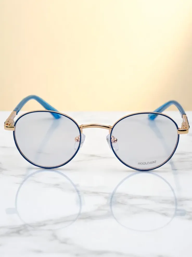 Royalfashion Okulary przeciwsłoneczne okrągłe lekko przyciemnione Felinea