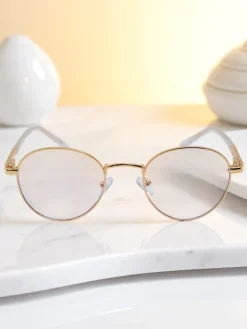 Royalfashion Okulary przeciwsłoneczne okrągłe lekko przyciemnione Felinea