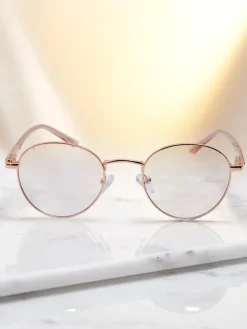 Royalfashion Okulary przeciwsłoneczne okrągłe lekko przyciemnione Felinea