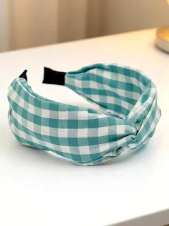 Royalfashion Opaska do włosów w kratkę Claras