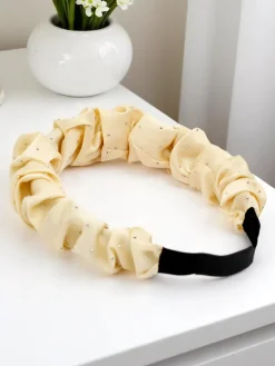 Royalfashion Opaska do włosów satynowa Bianca